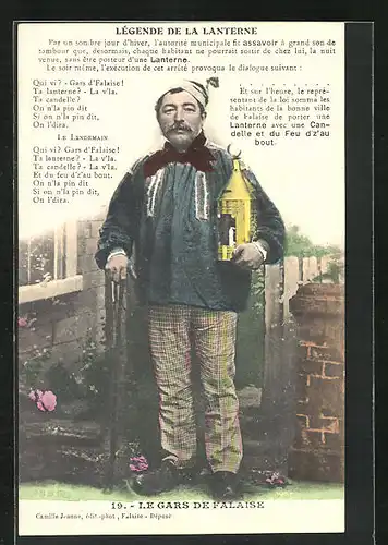 AK Légende de la Lanterne, Leuchtturmwärter, Sage
