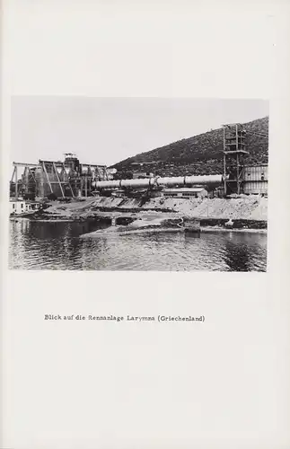 10 Fotografien Ansicht Larymna,1956, Krupp - Rennverfahren, Besuch König Paul von Griechenland, 29 x 21cm