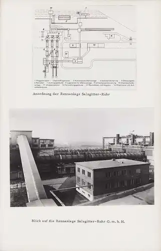 10 Fotografien Ansicht Larymna,1956, Krupp - Rennverfahren, Besuch König Paul von Griechenland, 29 x 21cm