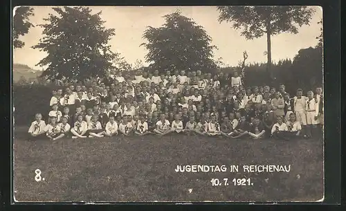 Foto-AK Reichenau, Jugendtag 1921