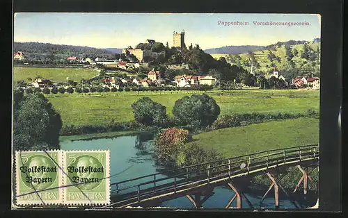 AK Pappenheim, Fluss am Ortsrand, Verschönerungsverein