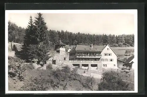 AK Berneck /Württbg. Schwarzwald, Gasthaus und Pension zur Linde