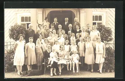 Foto-AK Bad Salzungen, Hotel-Pension Joos 1929