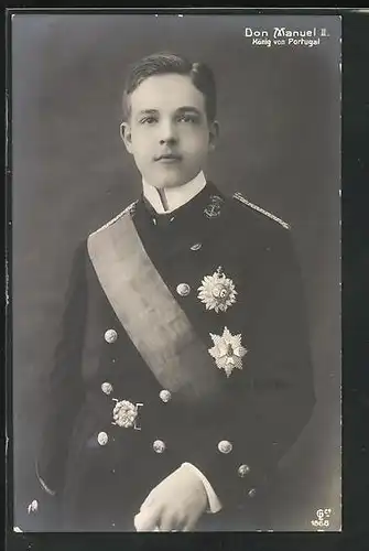 AK Don Manuel II. König von Portugal als junger Mann