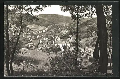 AK Heigenbrücken / Spessart, Blick vom Waldrand