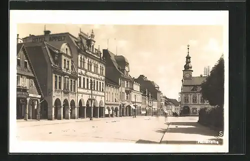 AK Hohenelbe / Vrchlabi, Partie am Marktplatz