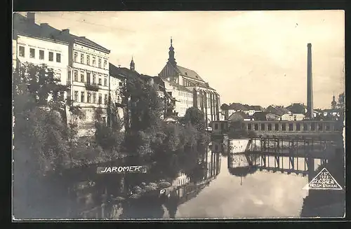 AK Josefstadt / Josefov / Jaromer, Blick zur Kirche