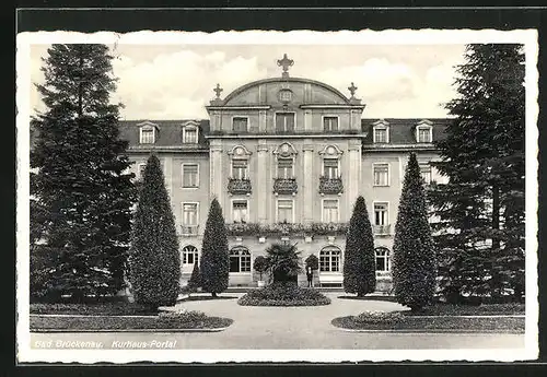 AK Bad Brückenau, Portal am Kurhaus