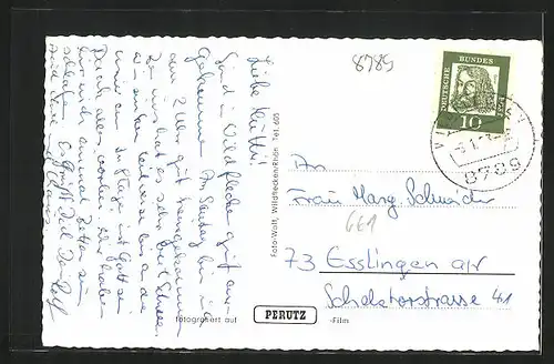 AK Wildflecken /Rhön, Gesamtansicht, Kloster Kreuzberg, Kreuzbergkirche