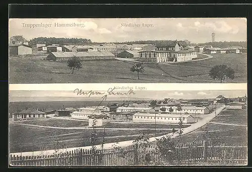 AK Hammelburg, Truppenlager, Blick auf das Nördliche und Südliche Lager