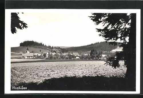 AK Hostischau / Hostisov, Panorama