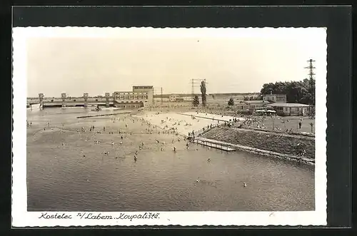 AK Kostelec n/Labem, Blick ins Strandbad