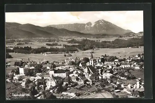 AK Teisendorf /Obb., Teilansicht mit Kirche