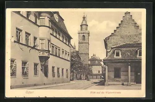 AK Erfurt, Blick auf die Wigbertikirche