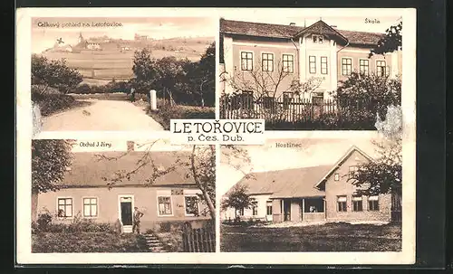 AK Letorovice, Celkový pohled, Obchod J. Jiry, Hostinec