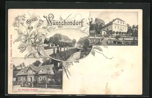 AK Wünschendorf, Ad. Heynkes Gasthaus, Hotel Lindenhof