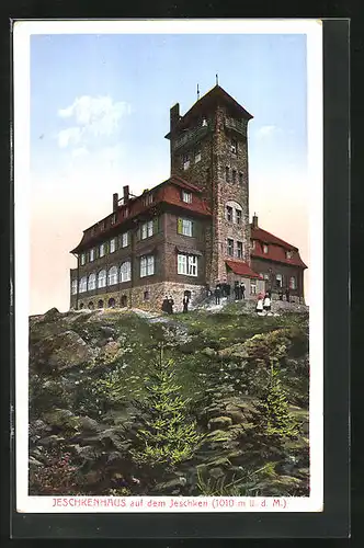AK Reichenberg / Liberec, Jeschkenhaus auf dem Jeschken
