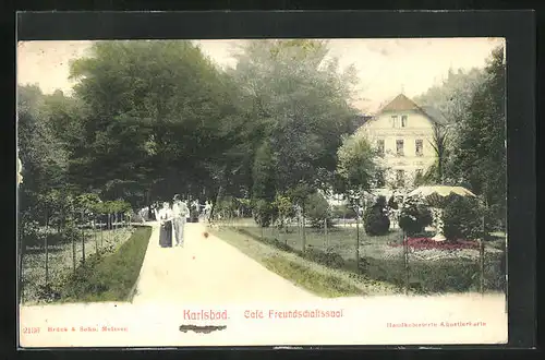 AK Karlsbad, Café Freundschaftssaal