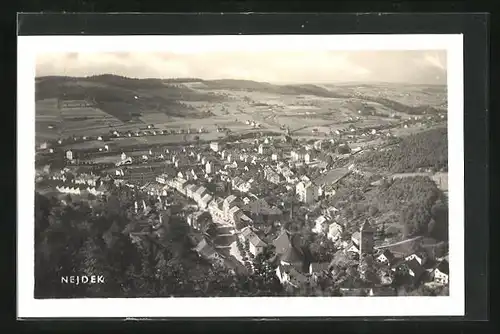 AK Nejdek, Fliegeransicht des Ortes