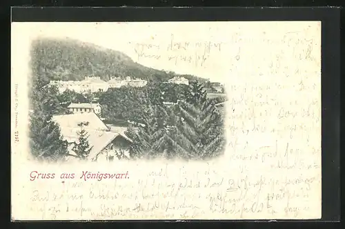 AK Königswart, Blick auf den Ort