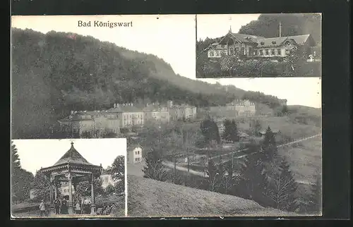 AK Bad Königswart, Badehaus, Pavillon, Gesamtansicht