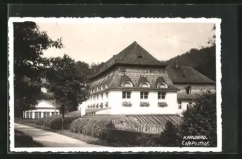 AK Karlsbad, Café Posthof