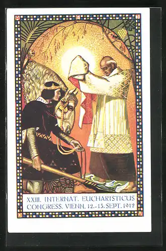 Künstler-AK Wien, XXIII. Internationaler Eucharistischer Kongress 1912, Rudolf von Habsburg