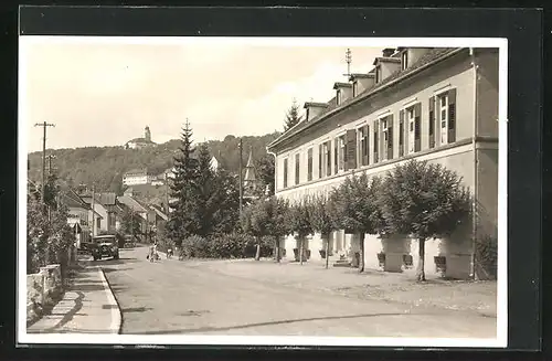 Foto-AK Stühlingen, Hauptstrasse mit Gasthaus Drexler Hof