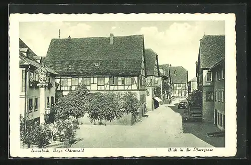 AK Amorbach /Bayr. Odenwald, Blick in die Strasse Pfarrgasse