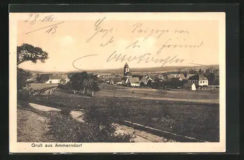 AK Ammerndorf, Panorama vom Ort