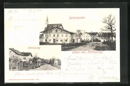 AK Freilassing, Salzburghofen, Marktplatz
