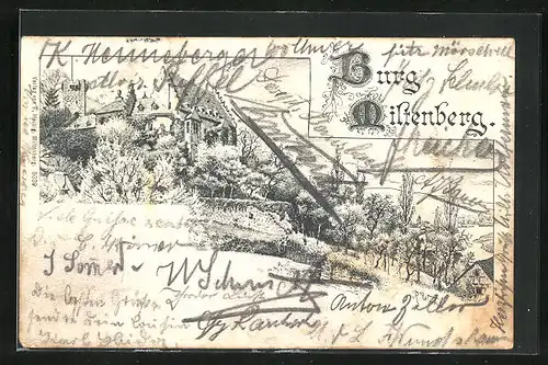 AK Miltenberg, Blick auf die Burg Miltenberg