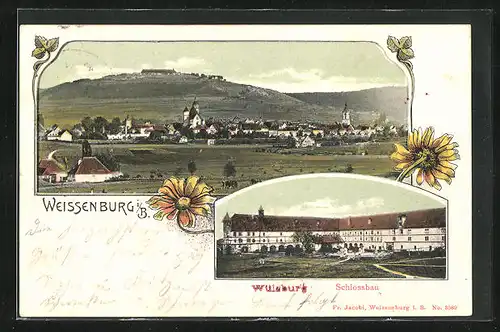 AK Weissenburg i. B., Schlossbau, Gesamtansicht