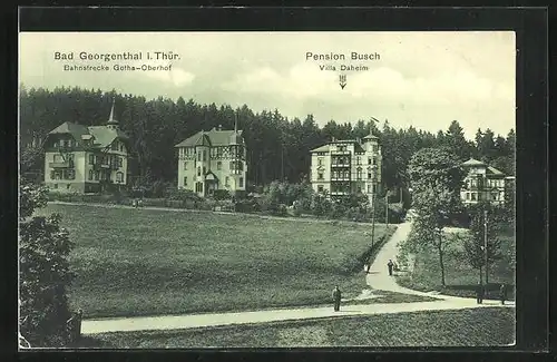 AK Bad Georgenthal i. Thür., Hotel Pension Busch, Villa Daheim