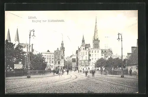 AK Lübeck, Eingang zur Holstenstrasse