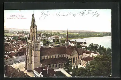 AK Konstanz, Münster mit Petershausen