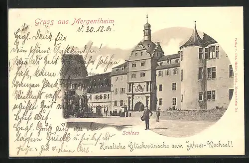 AK Mergentheim, Blick zum Schloss