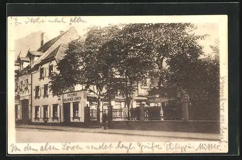 AK Mannheim-Neckerau, Gasthaus Zum Goldenen Löwen, 200 Jahrfeier