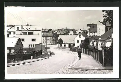 AK Nová Paka, Strassenpartie im Ort