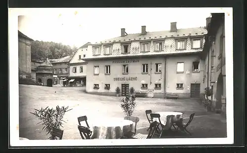 AK Malé Svatonovice, Lazne, Gasthaus Zaltman