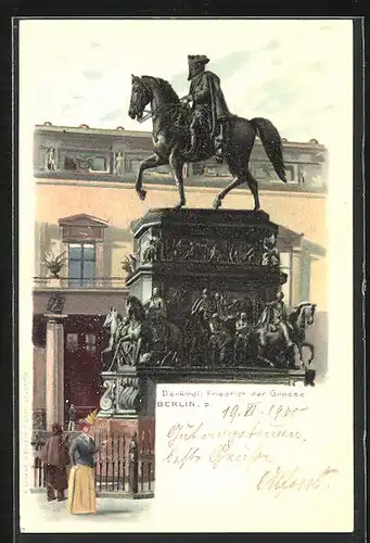 Lithographie Berlin, Autograph von Prinz Alfons von Bayern