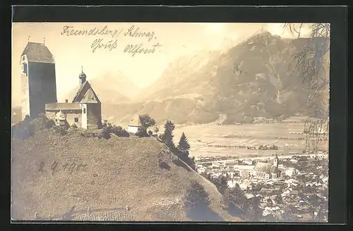 AK Schwaz, Autograph von Prinz Alfons von Bayern