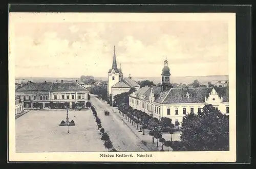 AK Mestec Králové, Namesti, Strassenpartie im Ort