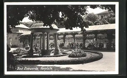 Foto-AK Bad Liebwerda / Lazne Libverda, Kurplatz