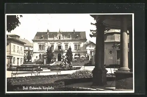 Foto-AK Bad Liebwerda / Lazne Libverda, Kurplatz