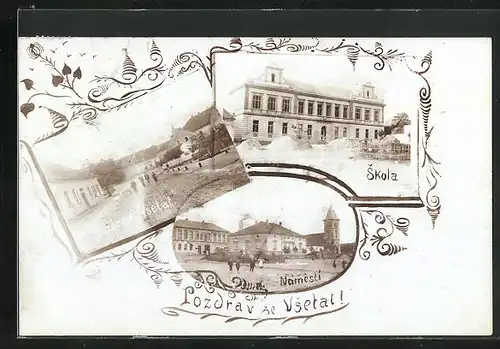 AK Vsetaty, Namesti, Skola