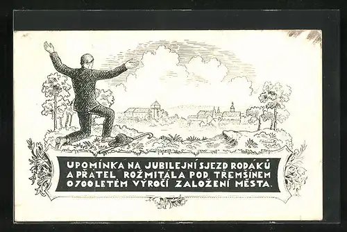 AK Rozmital p. T., Upominka na Jubilejni Sjezd Rodáku a Pratel Rozmitala