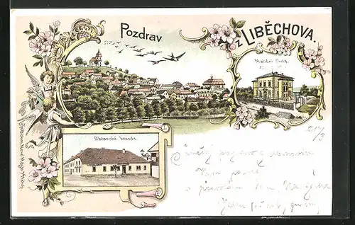 Lithographie Libechov, Obcanská beseda, Maticni skola