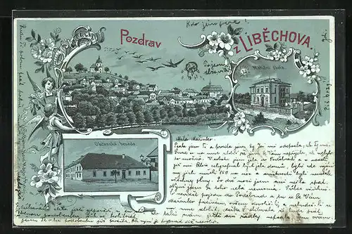 Mondschein-Lithographie Libechov, Obcanská beseda, Maticni skola