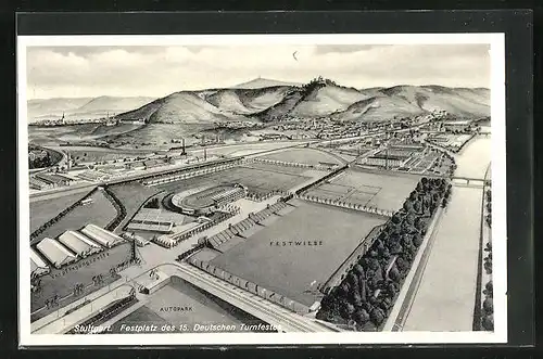 AK Stuttgart, 15. Dt. Turnfest 1933, Festplatz